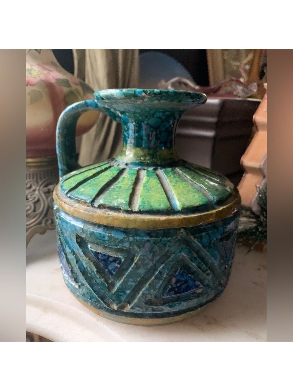 Vintage Made in Italy Candle Holder/Jar